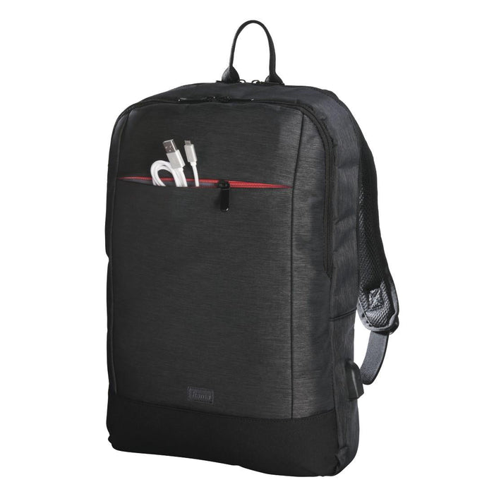 HAMA Manchester laptop backpack Up to 40 cm (15.6’’) USB port Black 216489 - Чанти за лаптопи<<<Лаптопи таблети и