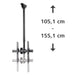Hama TV Ceiling Mount Swivel Tilt 165cm (65’’) up to 50kg 220878 - Стойки за TV и високоговорители<<<TV Видео и