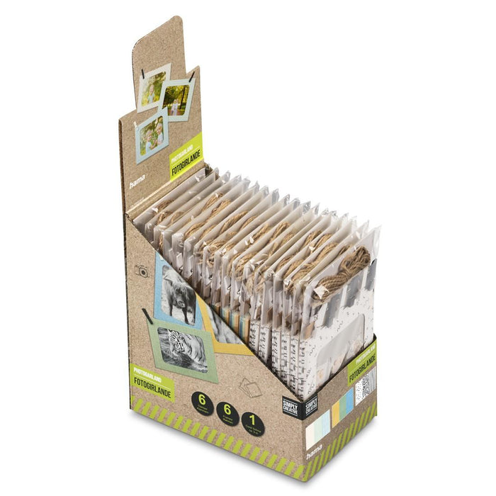 HAMA Photo Garland "Mix" with rope and clips, assorted