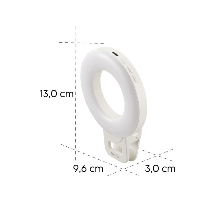 Hama LED Ring Light "ToGo", 3 modes, rechargeable, USB-C