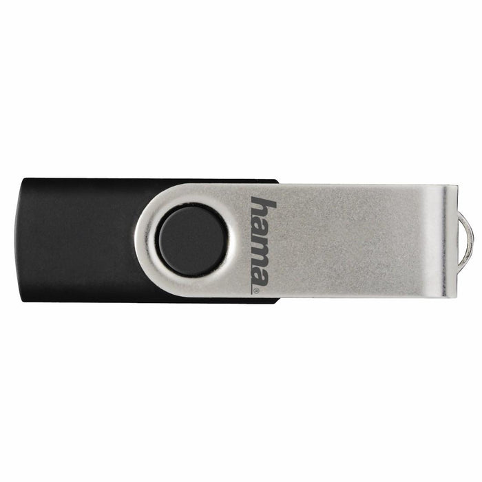 USB flash drive HAMA Rotate, 64GB, 10 MB/s, Black