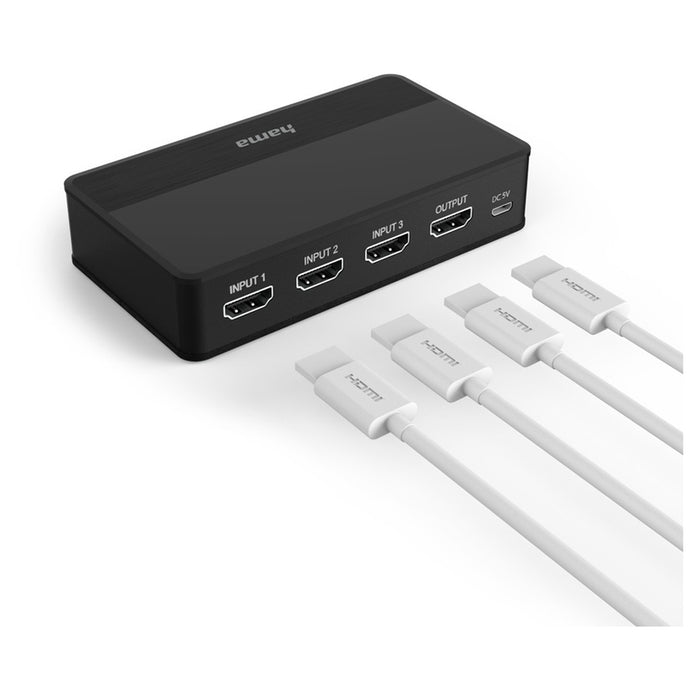 Switch / switch HAMA 4K-HDMI™ 3x1, 121770