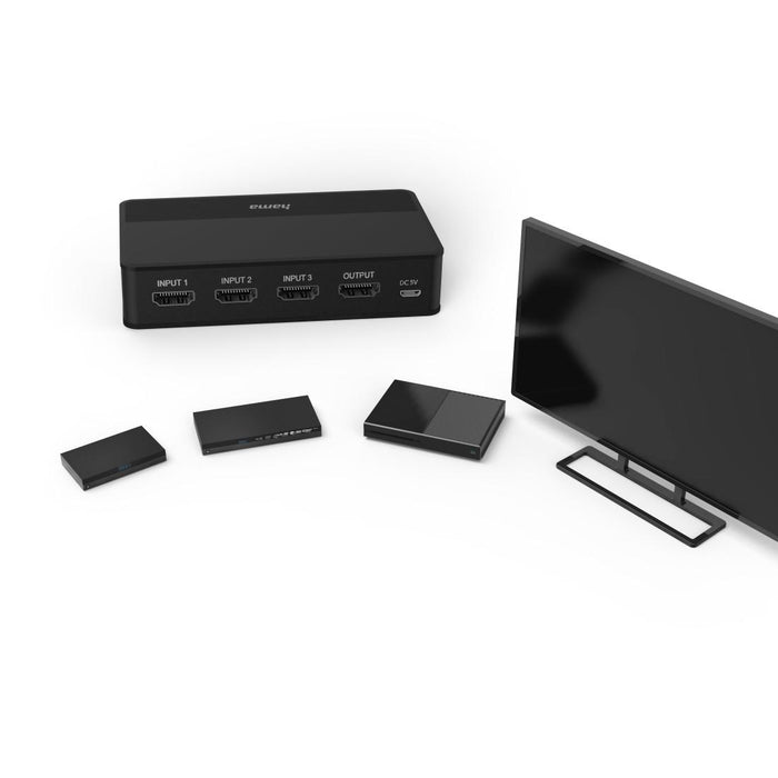 Switch / switch HAMA 4K-HDMI™ 3x1, 121770