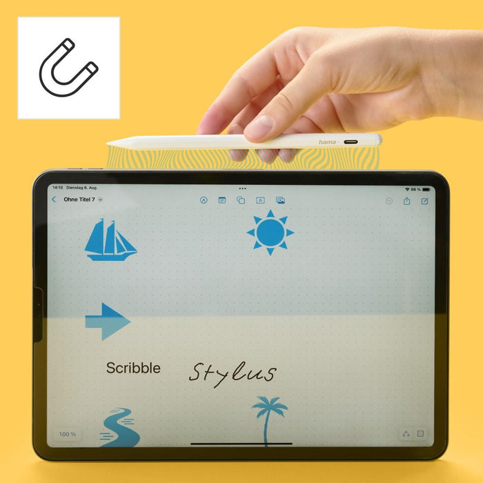 HAMA Pen /stylus/ for Apple iPad tablet, "Scribble", high precision, tilt recognition