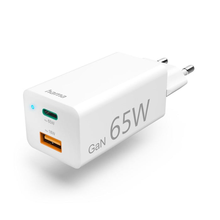 Fast mini charger HAMA, GaN, 65 W, 125130