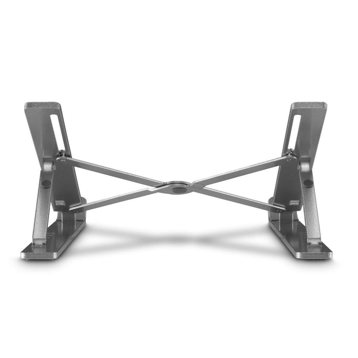 HAMA "Aluminium" laptop stand, folding, tilting, up to 39 cm (15.4"), silver