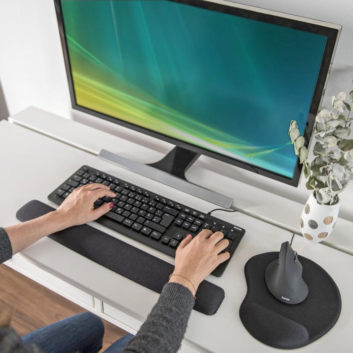 HAMA Wrist rest "Ergo", black