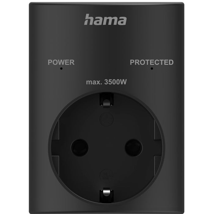 CONTACT WITH BUILT-IN PROTECTION FOR PROTECTING ELECTRICAL APPLIANCES HAMA BLACK