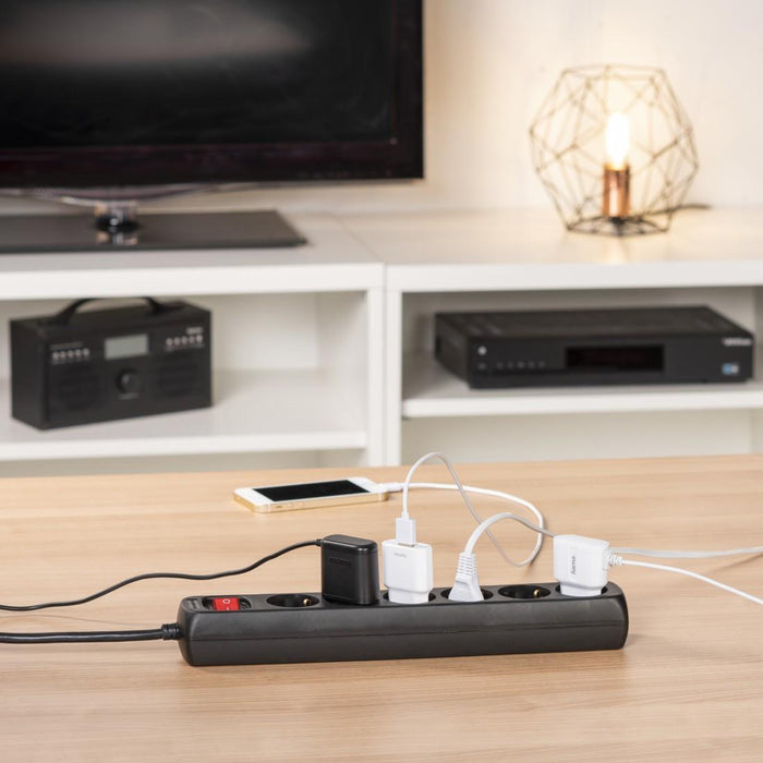 Power strip with 6 sockets HAMA, 5m, 137266