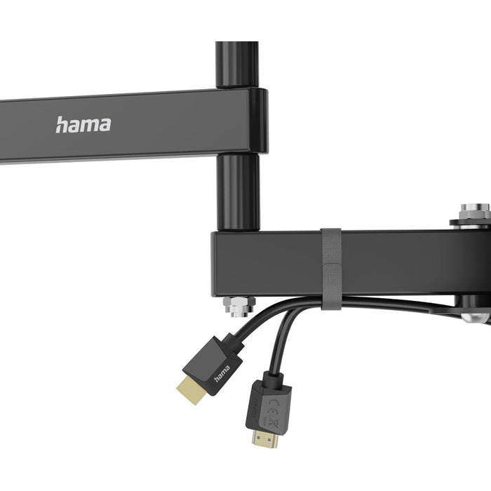 HAMA TV wall mount, 216 cm (85”), up to 50 kg, swivel, tilt, pull-out