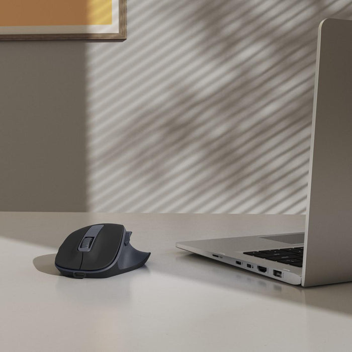 HAMA Wireless optical mouse WM-500 Recharge, black, 6 buttons, 800/1200/1600 dpi, silent