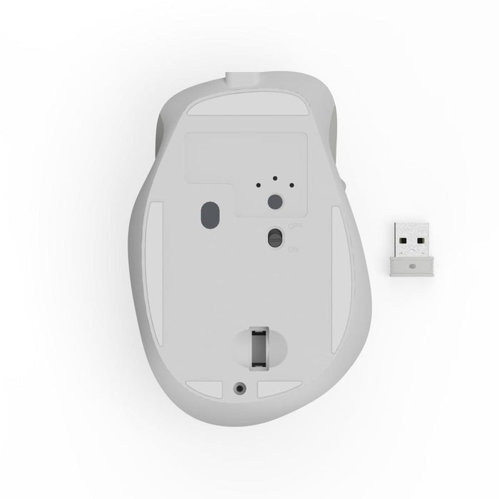 HAMA Wireless optical mouse WM-500 Recharge, white, 6 buttons, 800/1200/1600 dpi, silent