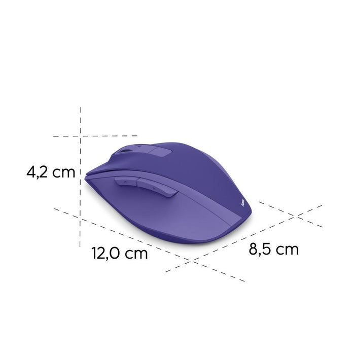 HAMA Wireless optical mouse WM-500 Recharge, 6 buttons, 800/1200/1600 dpi, silent, purple