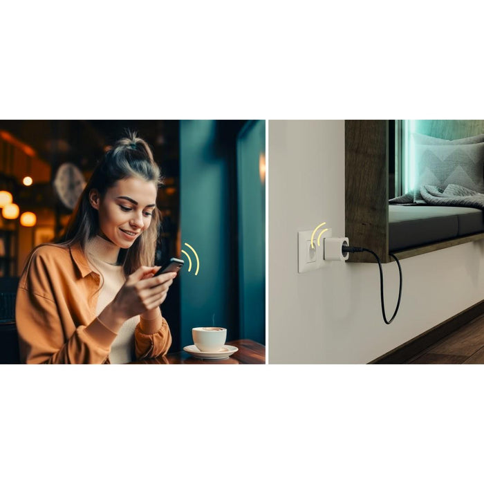 HAMA Smart Mini Socket, Wi-Fi, Voice Control, 3680 W, Matter