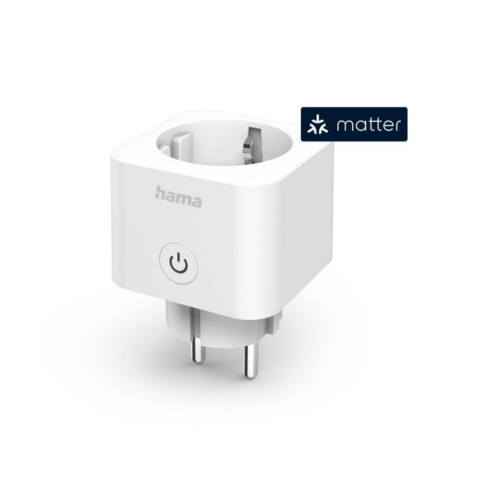 HAMA Smart Mini Socket, Wi-Fi, Voice Control, 3680 W, Matter