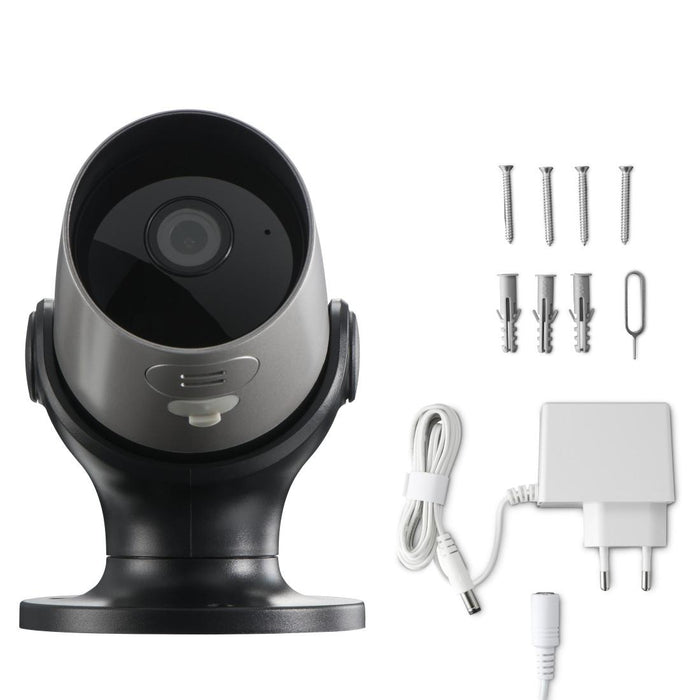 HAMA Surveillance Camera, 1080p WiFi, Motion/Sound Sensor, Night Surveillance, 176646