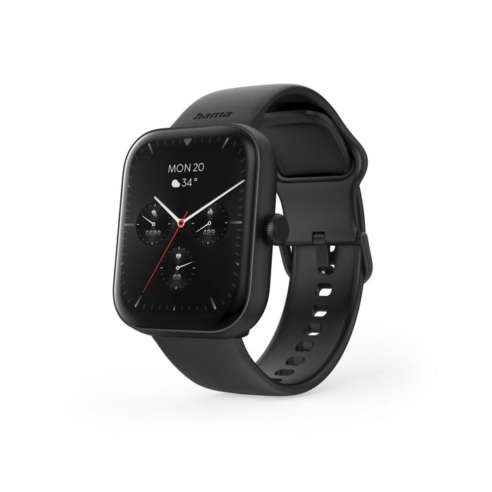 HAMA Smart Watch "5000", Phone Function, Sleep Analysis, Waterproof, 1.65", 178614