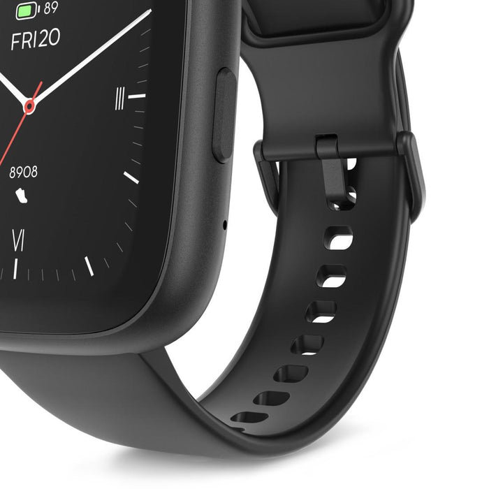 HAMA Smartwatch "4000", call function, sleep analysis, waterproof, 46 mm, black