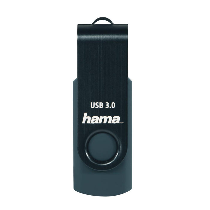 USB memory stick HAMA Rotate, 32GB, UBS 3.0 70 MB/s, Petrol blue