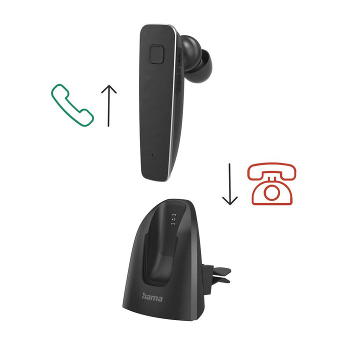 HAMA Bluetooth headset “MyVoice2100”, Multipoint, black