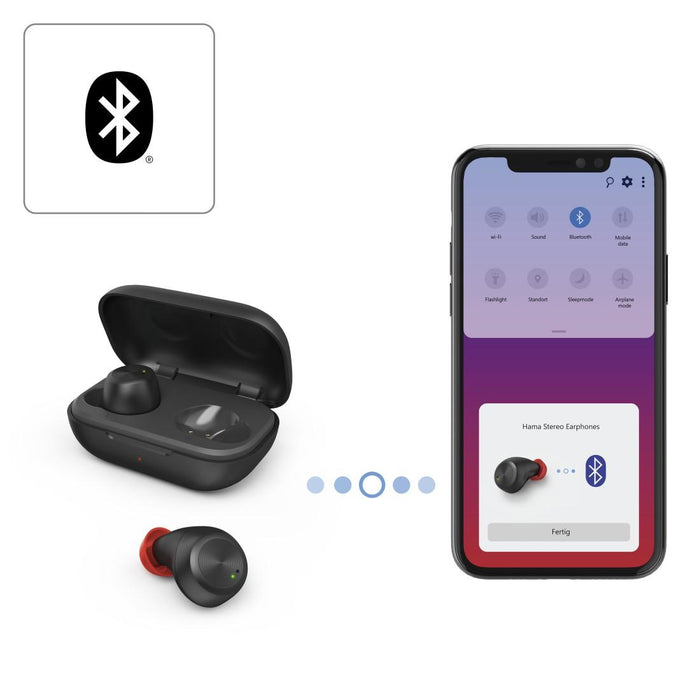 Bluetooth headphones-plugs Hama Spirit Chop, Black, 184125