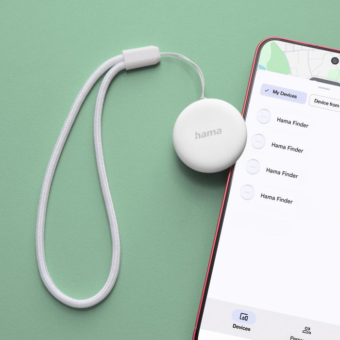 HAMA Tracker for Android "Find My Device", with app, Bluetooth, white