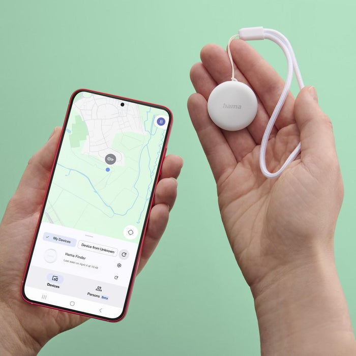 HAMA Tracker for Android "Find My Device", with app, Bluetooth, white