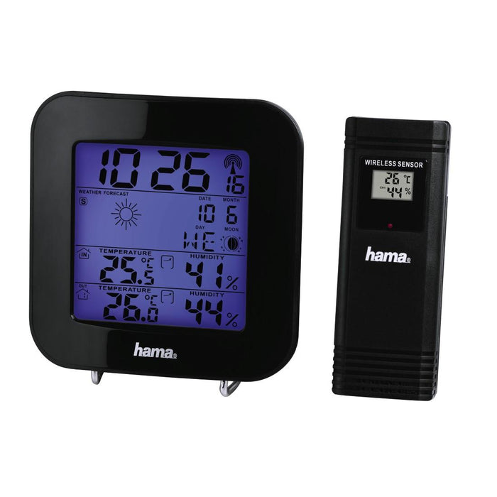 HAMA EWS-200 Electronic Weather Station, Weather Forecast, Black