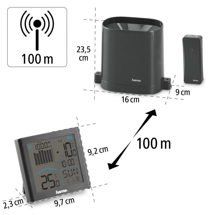 Weather station HAMA RAINY 186420