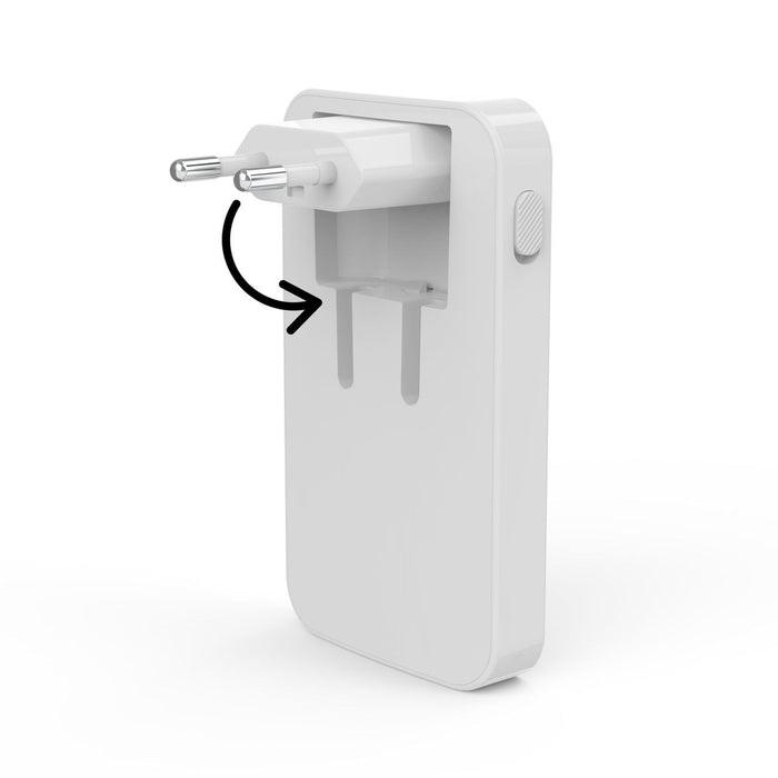 Hama GaN Charger 65W 2x USB-C 1x USB-A Foldable - White