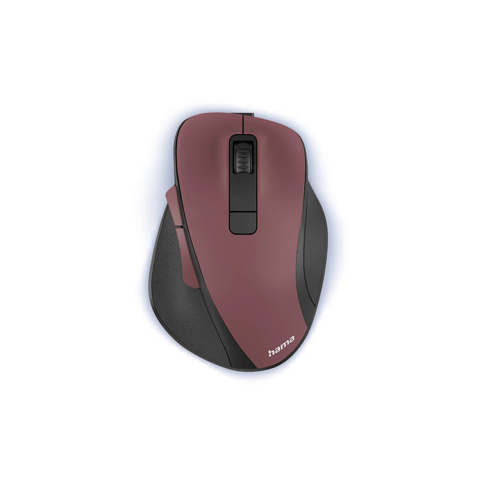 Hama MW-500 V2 Wireless Mouse with Battery - Burgundy