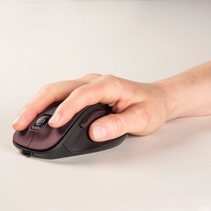 Hama MW-500 V2 Wireless Mouse with Battery - Burgundy