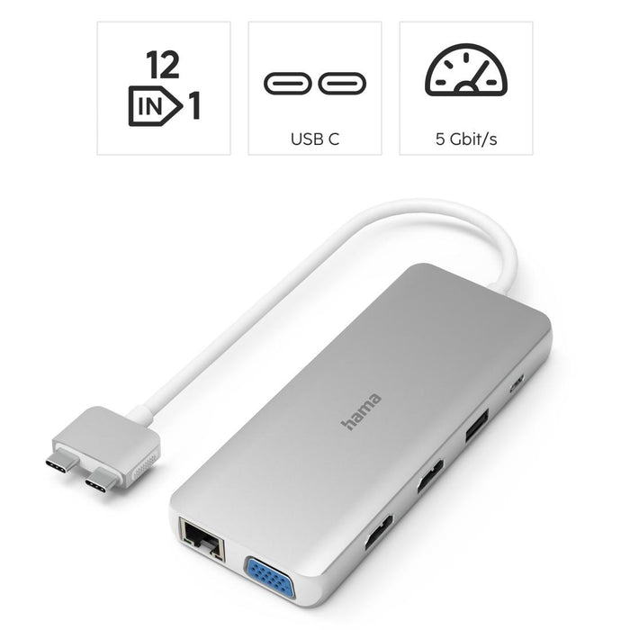 USB-C Hub, "Connect2Mac", for Apple MacBook Air & Pro, 12 ports, 200133