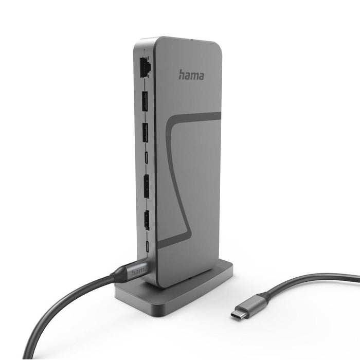 HAMA Docking station "Connect2Office Speed", USB4, USB-C, PD, 40 Gbit/s, 10 ports