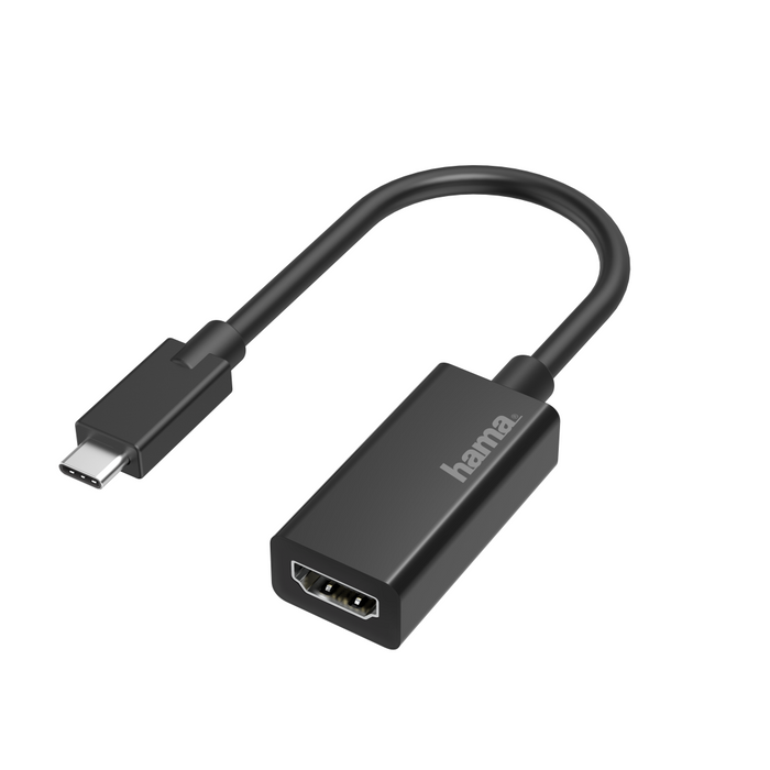 Adapter HAMA 200315, USB-C male - HDMI female, Ultra HD, 4K, Black