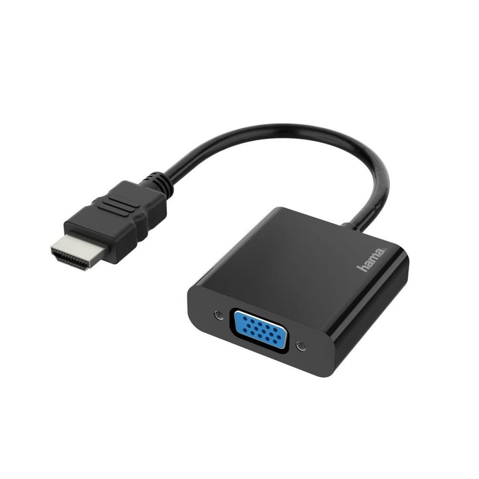 Adapter HAMA 200343, HDMI male - VGA female, full HD 1080p, Black