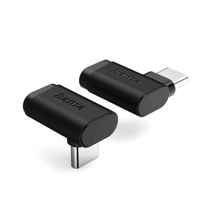 HAMA Adapter 90°C USB-C, USB 3.2 Gen2, 10 Gbit/s, 5 A, 240 W, set of 2