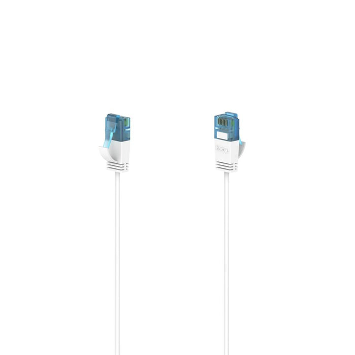 Network cable HAMA Flexi-Slim, U/UTP CAT 6a, 10 Gbit/s, RJ-45 - RJ45, 3.0 m, White