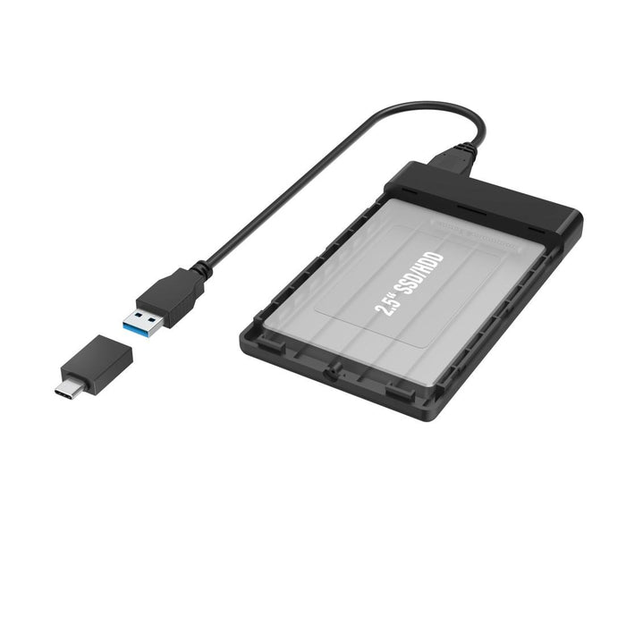 HAMA hard disk drawer, 2.5", SSD, HDD, USB 3.2 Gen 1, SATA III, Black