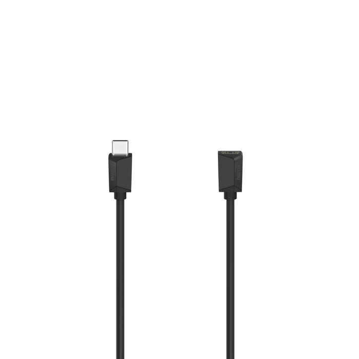 Extension cable, USB-C, 5 Gbit/s, USB-C female - USB-C male, 0.5 m, USB 3.2 Gen1, Black