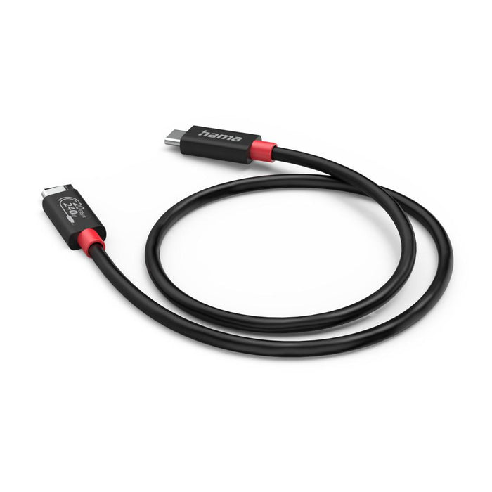 HAMA Cable USB-C, E-Marker, USB4 Gen2, 20 Gbit/s, 5 A, 240 W, 200788