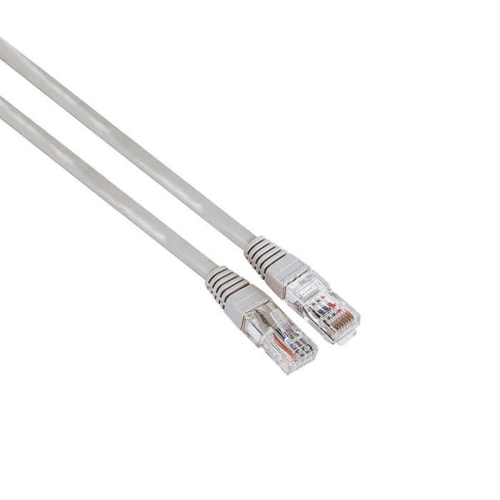 Network cable HAMA, CAT 5e, UTP, RJ-45 - RJ-45, 5 m Gray, bulk packaging