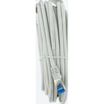 Network patch cable HAMA F/UTP, CAT 6, RJ-45 - RJ-45, 1Gbit/s, 10.0 m, Grey, Bulk