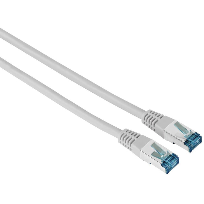 Network patch cable HAMA F/UTP, CAT 6, RJ-45 - RJ-45, 1Gbit/s, 10.0 m, Grey, Bulk