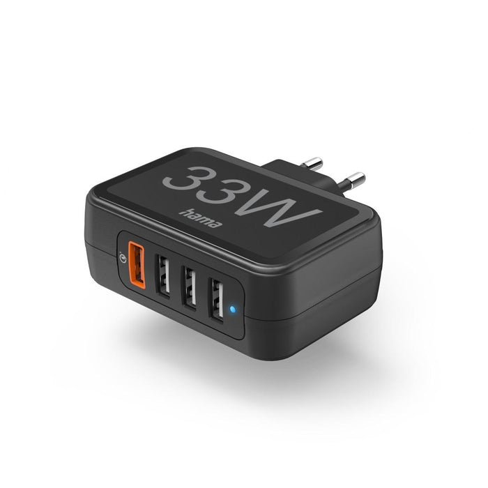 Mains charger 33 W, 4xUSB, HAMA-201629