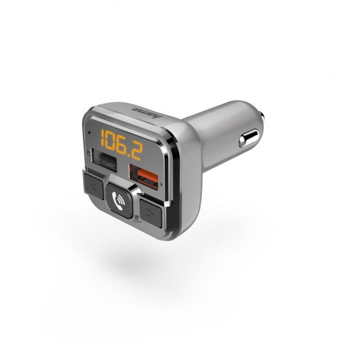 FM Transmitter HAMA, 2 x USB, SD slot, Bluetooth, Hands-Free, Grey, 201631