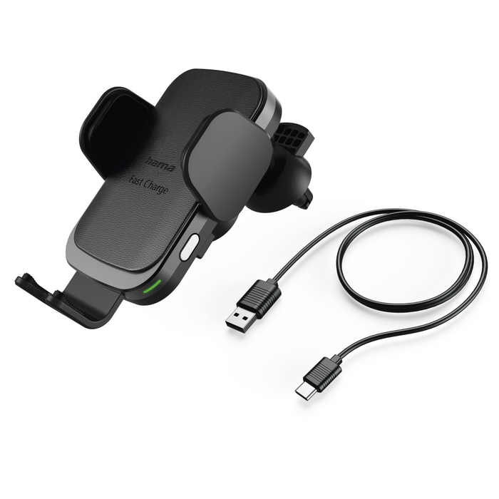 Wireless charger and car stand HAMA FC10 Motion, 10W, Qi, Black