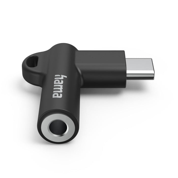 Hama adapter, USB-C - 3.5 mm jack, Aux, 90°, 201701