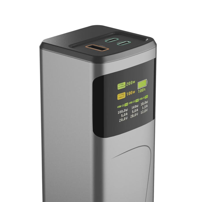 HAMA External battery "High Power", 200 W, 24000 mAh, 2x USB-C, USB-A, fast charging