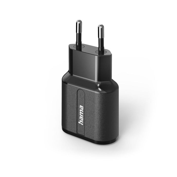 Charger HAMA 220V, 2 x USB-A, 12W, Black